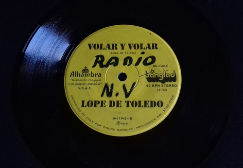 Single Lope De Toledo - Volar Y Volar