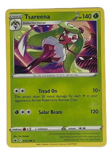 Tsareena Carta Pokémon Original Tcg Inglés