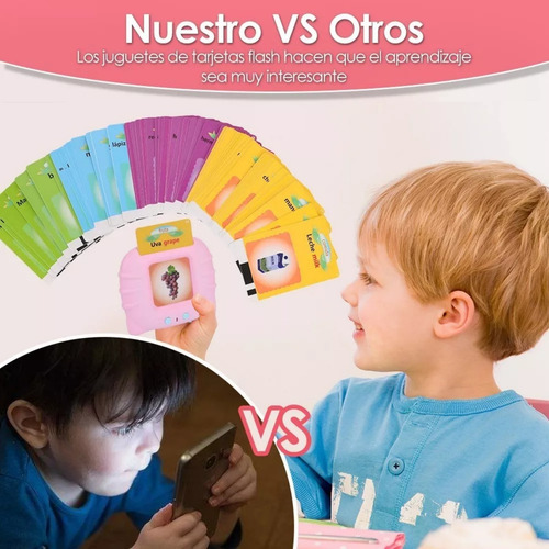Juguetes Aprendizaje Español Tarjetas Niños 224 Palabras