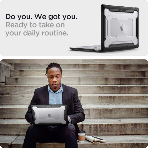 Case Spigen Rugged Armor Para Macbook Pro 16 A2141 2019 Usa
