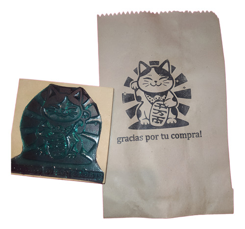 Sello Emprendedor 8x4 Cm + Almohadilla + Tinta 60cc