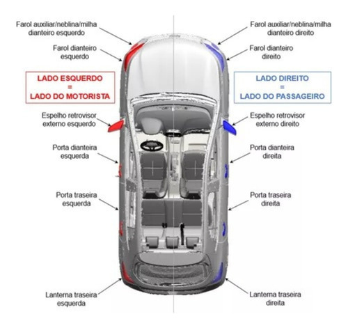 Máquina De Vidro Manual Vw Up 2014 2021 Traseira Direita