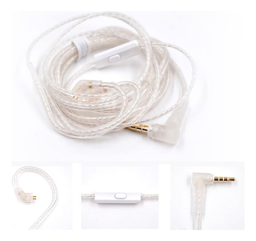 Cable De Audífonos B/c Pin Con Micrófono Para Kz Zst Edx Zsn