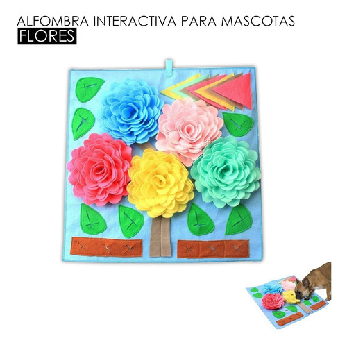 Alfombra Interactiva Para Mascota / Flores / Entrenamiento