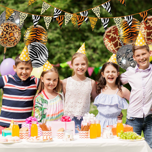 Globos Orbz Animales 22 Pulgadas Safari Selva Fiesta Banner