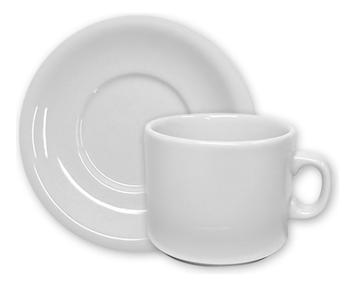 Set X6 Taza De Desayuno Con Plato Porcelana Schmidt