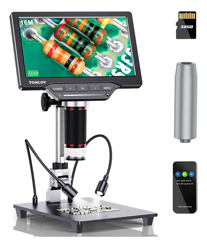 Microscopio Digital Hdmi Microscopio De 7 PuLG Con Pantalla 