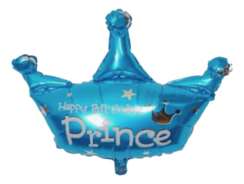 2 Pzas Globos Corona Princesa Principe Happy Birthday