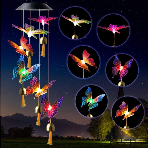 D Lámpara De Sol Colgante Led Lámpara De Jardín Carillón De