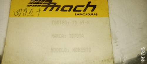 Empacadura Diferencial Td69-n /toyota Machito Prado Original