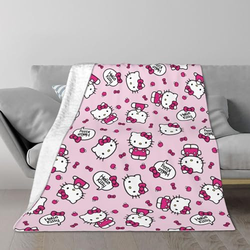 Manta Kawaii Ultra Suave Rosa 50''x40'' Todas Las Temporadas