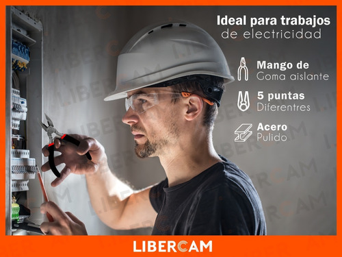 Imagen 5 de 10 de Kit Set X5 Juego Mini Pinzas Reforzadas Manuales