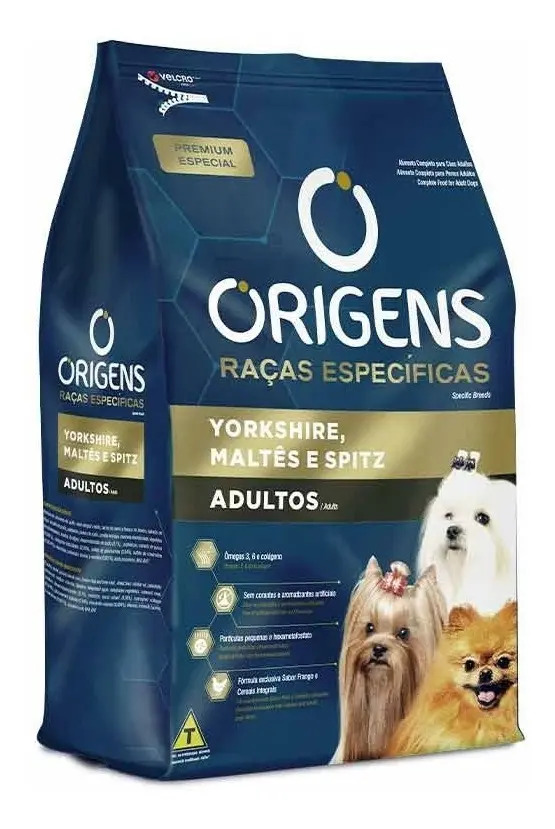 Ração Origens Premium Yorkshire Maltês E Spitz 10,1kg