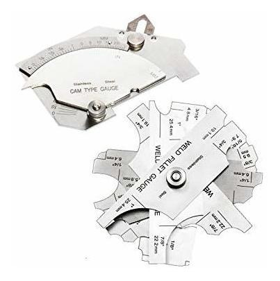 Necygoo Weld Gauge Set De Acero Inoxidable 0-60mm Cam Tipo D