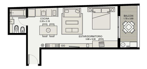 Imagen 3 de 5 de Luminosos Departamentos En Venta A Estrenar En Tigre
