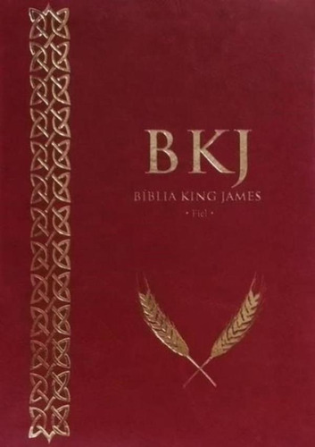 Biblia King James Fiel 1611 - Capa Luxo Vinho