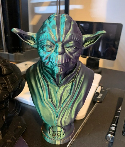 Busto Do Mestre Yoda Impressão 3d (sem Pintura)