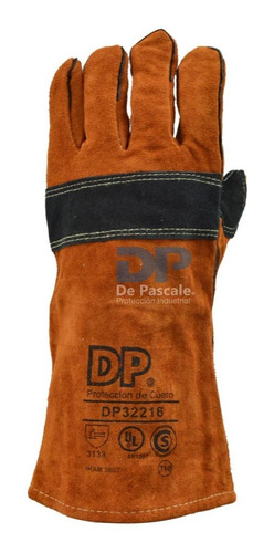 Kit Delantal + Guante Parrillero Asador Cuero Alta Temp