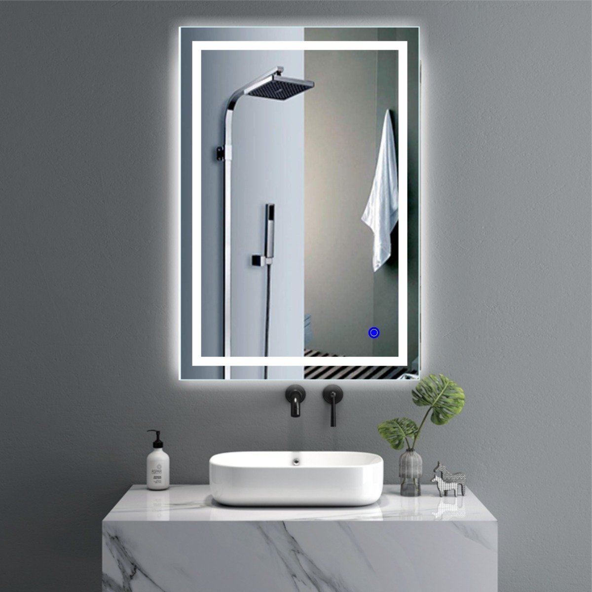 Espejo de baño Cairo LED 56+10w IP44 multifunción - ACB