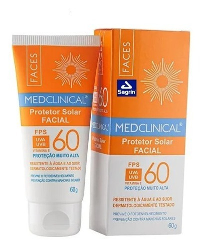 Protector Solar Facial Medclinical Fps60 60g