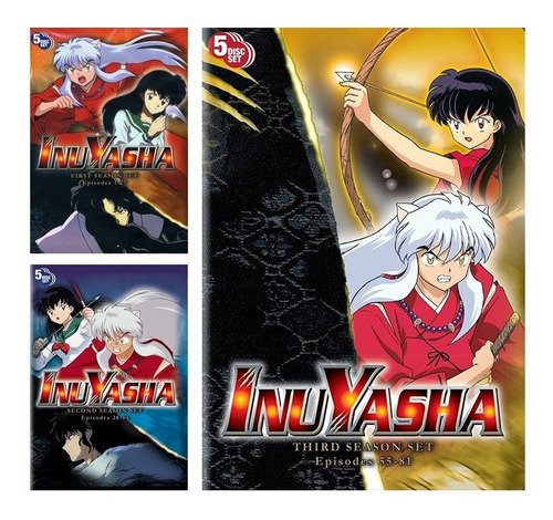 Inuyasha Serie Completa Temporada 1 2 3 4 5 6 7 Paquete Dvd