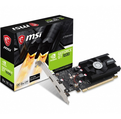 Placa De Video Msi Geforce Gt 1030 2gb Lp Oc Ddr4 Mini Full