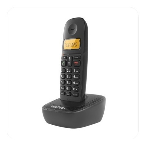 Imagem 2 de 7 de Telefone Sem Fio Intelbras Ts 2510 Preto