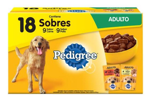 Pedigree Comida Húmeda 18 Und