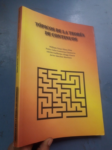 Libro Tópicos De La Teoría De Continuos De Olano Contreras 