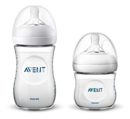 Kit Mamadeira Avent Pétala Anticólica Branca 125ml E 260ml