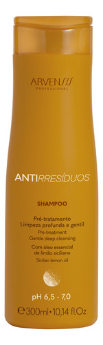Shampoo Cabelos Anti Resíduo Limpeza Profunda 300ml Arvensis