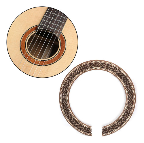 Calcomanía De Roseta De Guitarra, Borde Estrecho, Piezas De