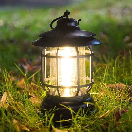 Lámpara Led Retro Para Campamento, Exteriores Color Army Green