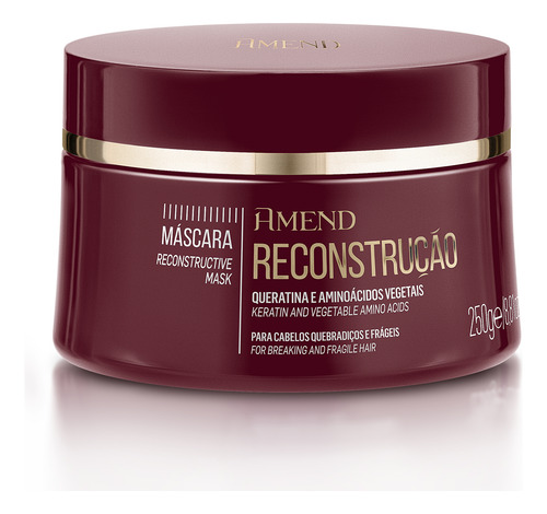 Máscara Amend Reconstrução Cronograma Capilar 250g