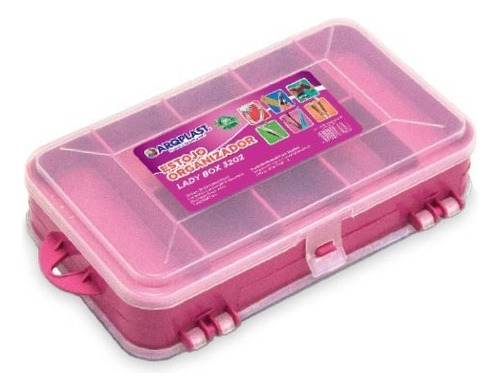 Estojo Organizador Multiuso Lady Box 2 Lados Arqplast