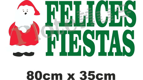 Carteles Ploteados Navidad Año Nuevo Vidriera Vinilo Fiestas