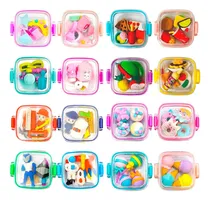 Comprar Kit 4 Marmitinhas Borrachas Fofas Papelaria Criativa Kawaii