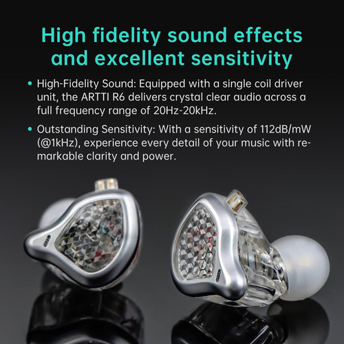 Fones Intra-auriculares Com Cabo Hi-fi Artti R6 Som Puro