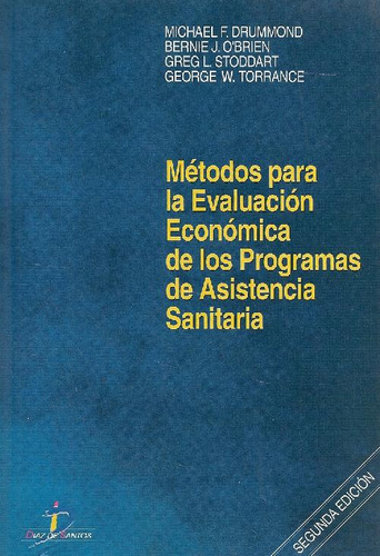 Libro Metodos De Evaluacion Economica De Los Programas De As