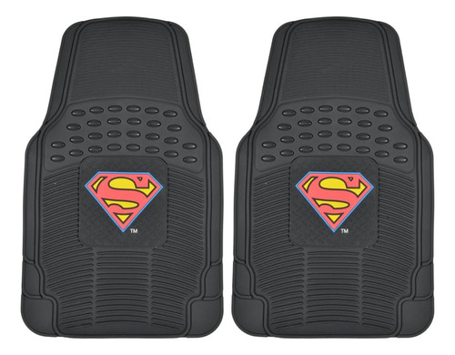 Superman - Alfombrillas De Goma Para Automóvil, 2 Piezas, Pr