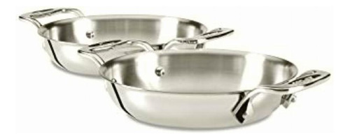 All-clad E849b264 Stainless Steel Gratins, Silver, Set Of