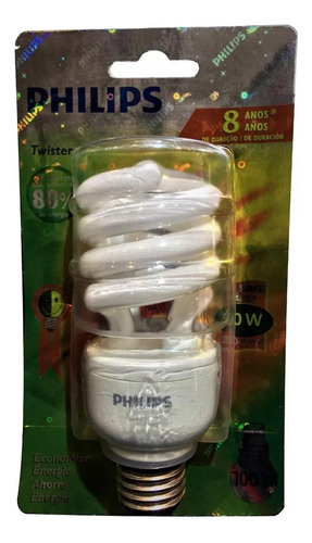 Lámpara Bajo Consumo Philips Twister 20w Originales