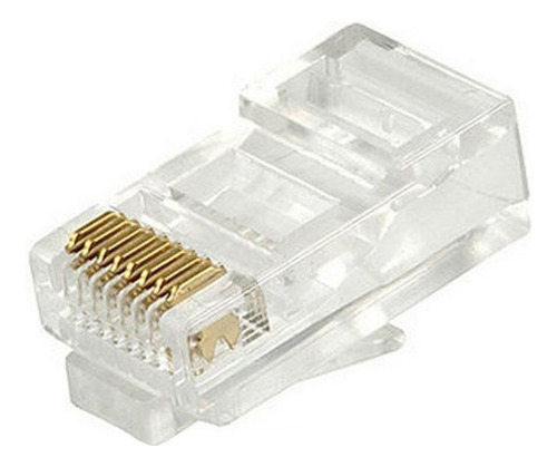 Ficha Plug Conector Rj45 Cat6 X10u Red Utp Crimpeable Fcg