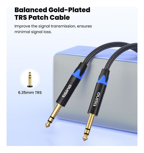 Cable Trs De Pulgada Tisino, Trs De Cuartos De Pulgada A Trs