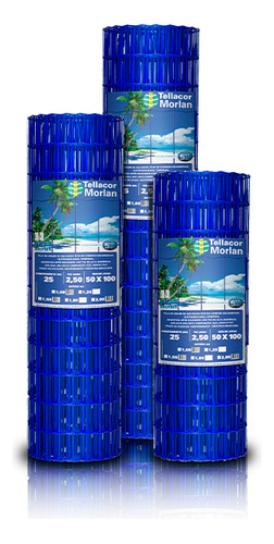 Tela Soldada Pvc Azul Tellacor 25x1,5m 2,50mm Morlan