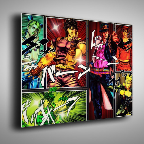 Cuadro Metalico Jojo's Bizarre Adventure, Aluminio, Lamina