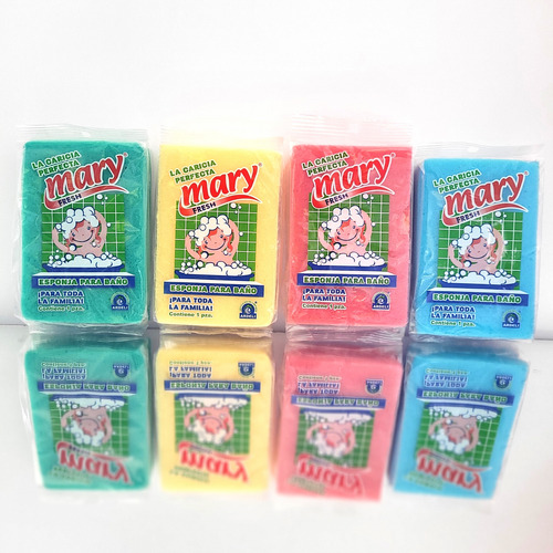 100 Esponja Para Baño Corporal Mary Fresh Ardeli Multiusos
