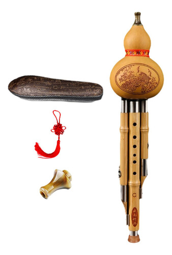 Wpd Hulusi De Bambú, Flauta De Cucurbitáceas De Calabaza,