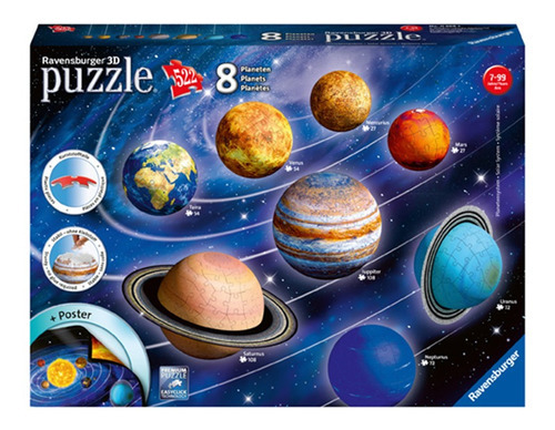 Puzzle 3d Sistema Solar Ravensburger