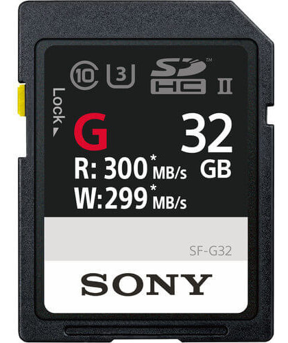 Cartão Memória Sdxc 32gb Sony Sf-g Series Uhs-ii / U3 De 300